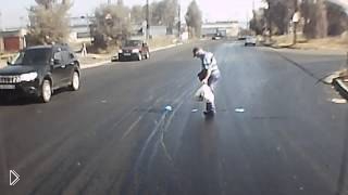 В Петрозаводске по жаре положили новый асфальт