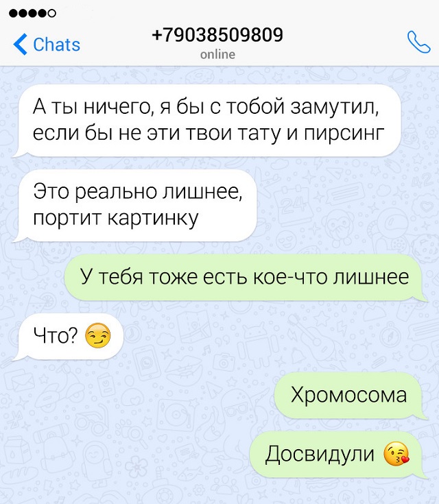 Переписки людей, которым никак не удается освоить азы флирта(15 скрин)